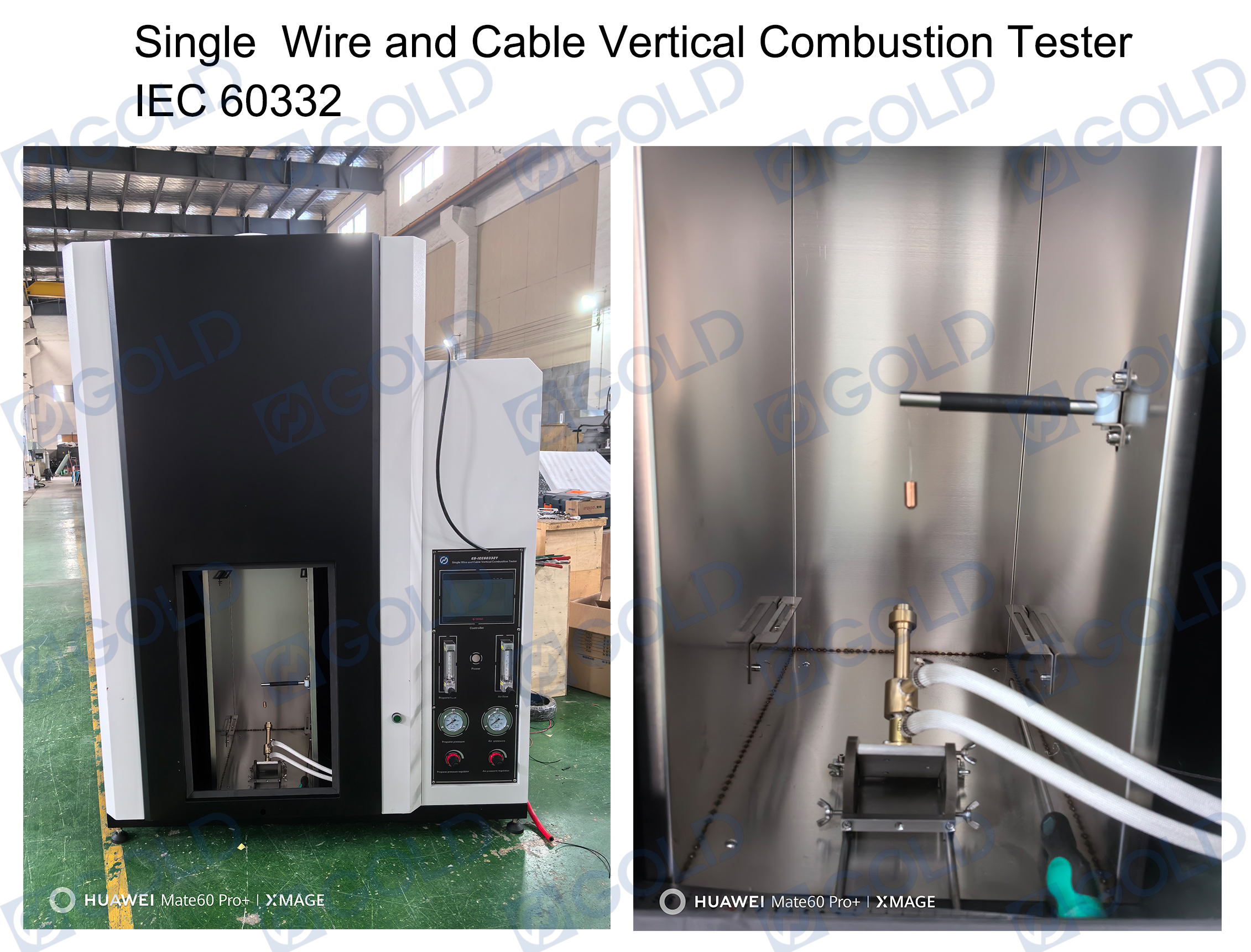 IEC 60332 Single Wire And Cable Vertical Combustion Tester Ready To Ship