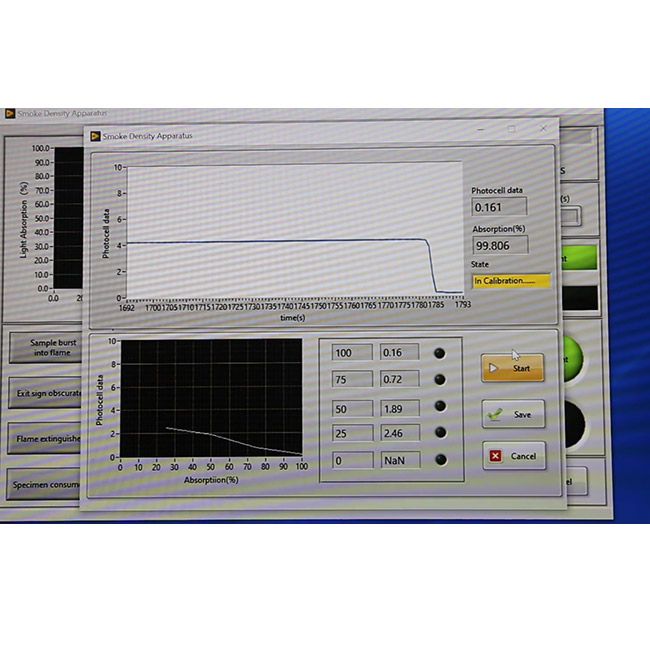 ASTM D2843 High Precision smoke density tester for Plastic Smoke Obscuration Test 