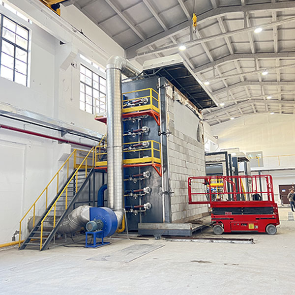 EN 1363-1 Vertical Efficient Fire Resistance Test Furnace Integrated Furnace 