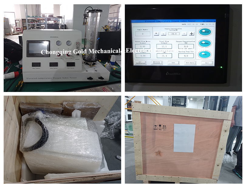 GD-ISO4589-3A Elevated-temperature Oxygen Index Tester ready for shipment