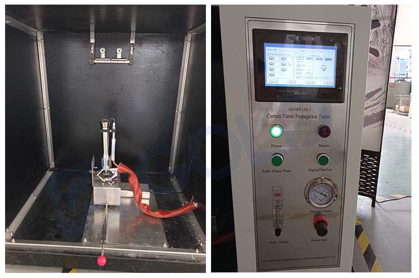 Curtain Flame Propagation Tester NFPA 701-1